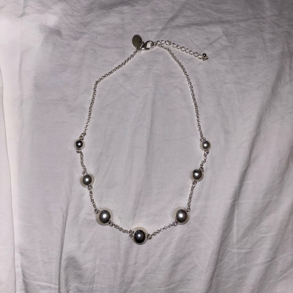 White House Black Market Black and Silver Necklace Set - Picture 3 of 9